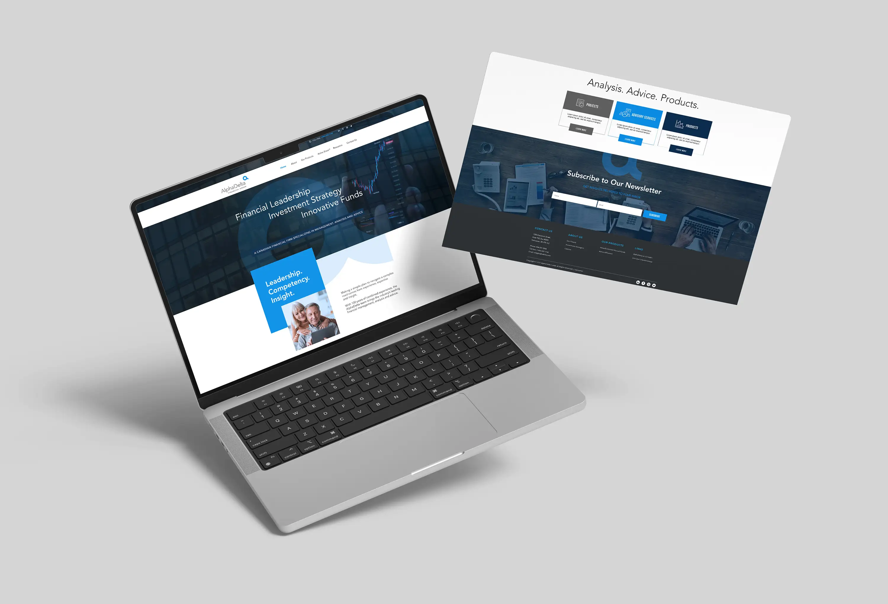AlphaDelta website and marketing system
