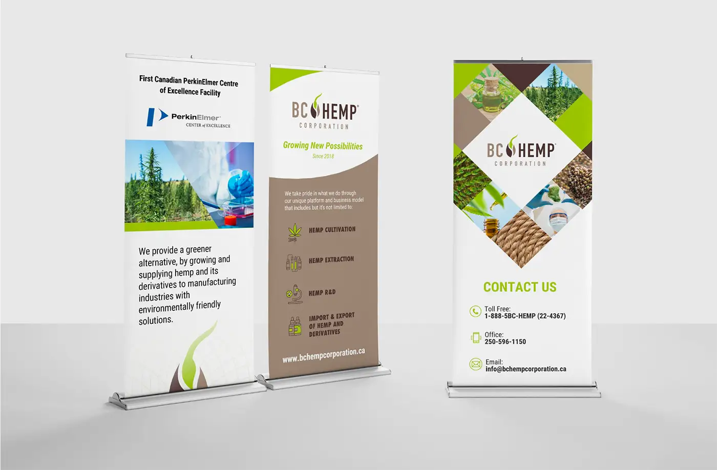 BC Hemp Corporation banners