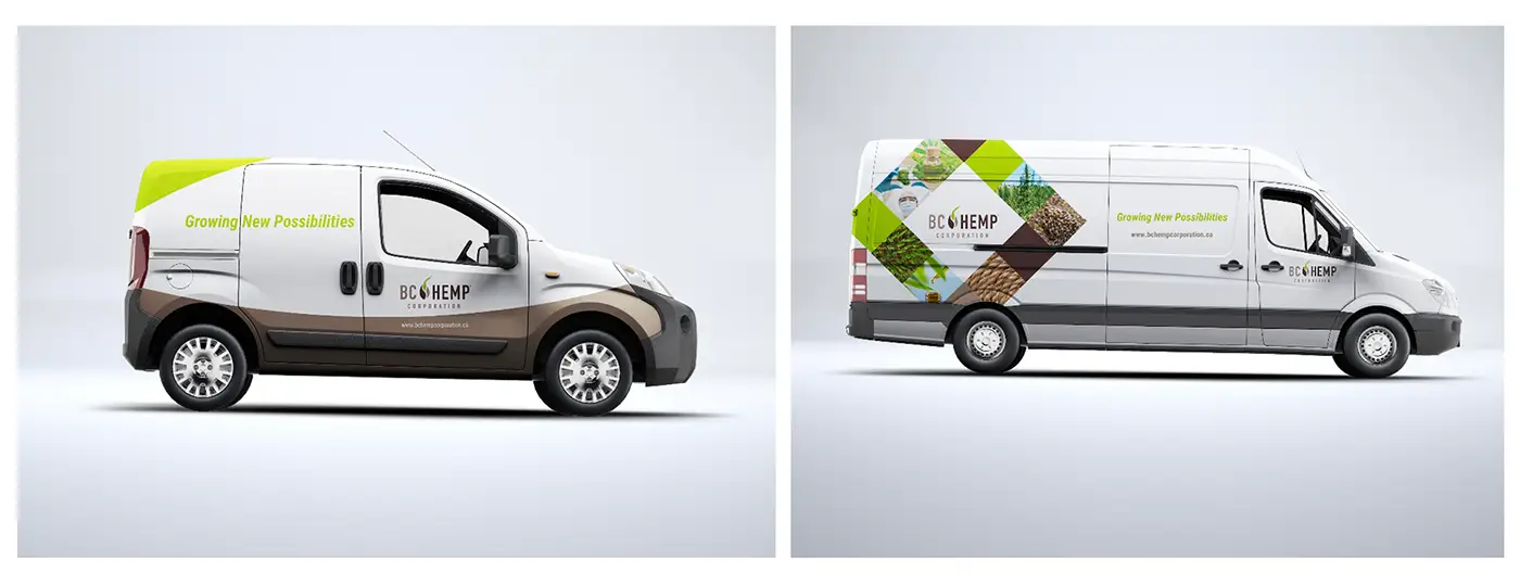 BC Hemp Corporation vehicle wraps