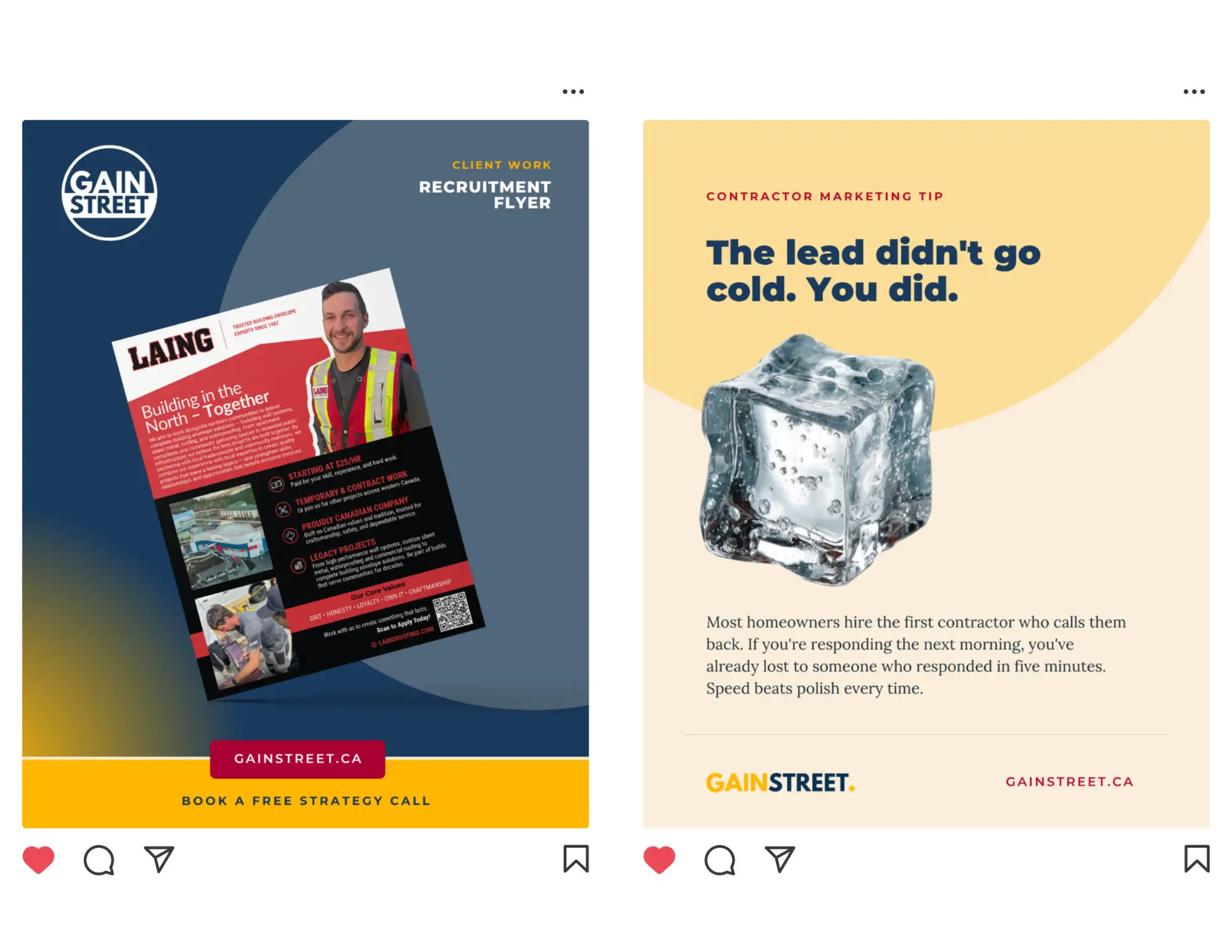 Gain Street Strategy social media templates