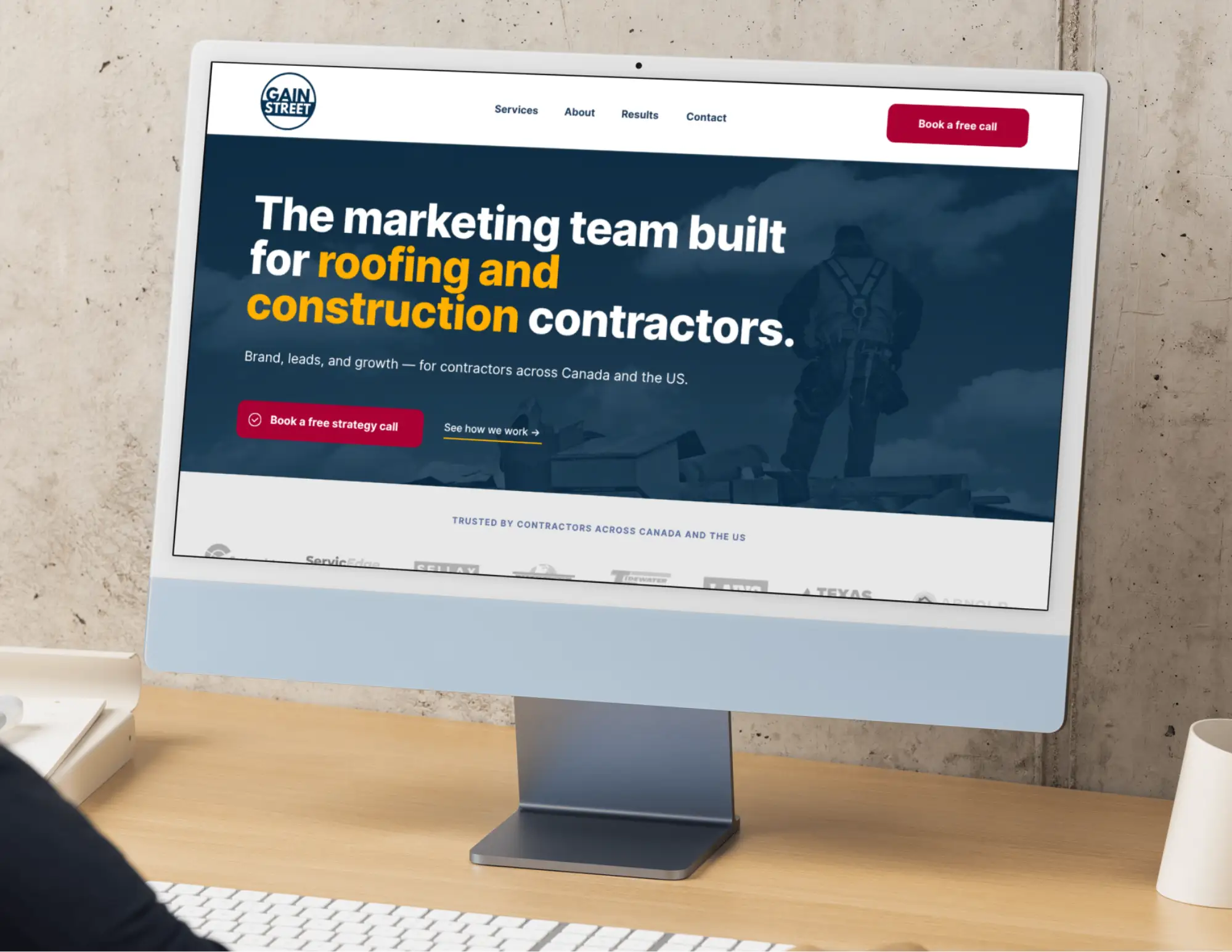 Gain Street Strategy website mockup