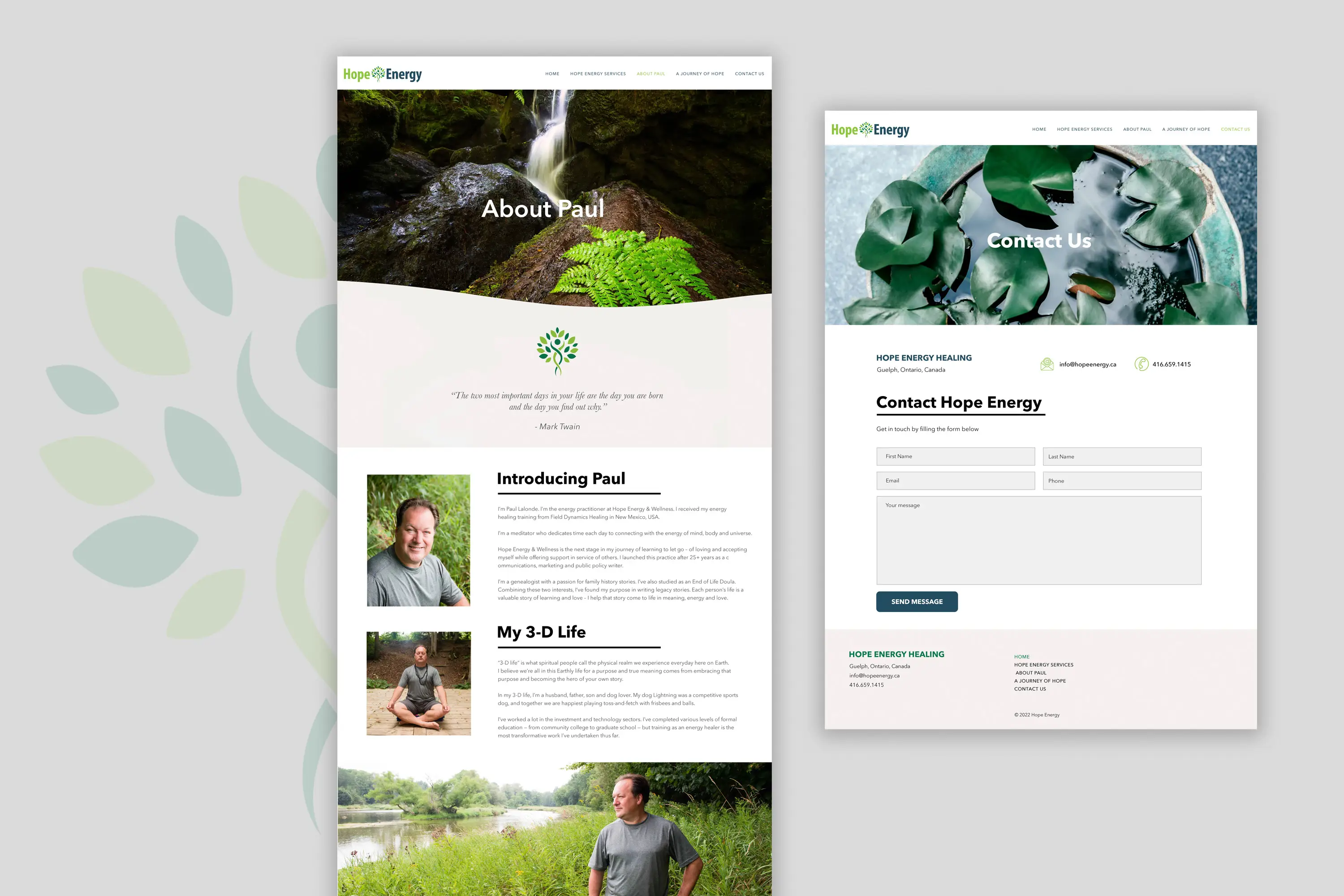 Hope Energy website pages